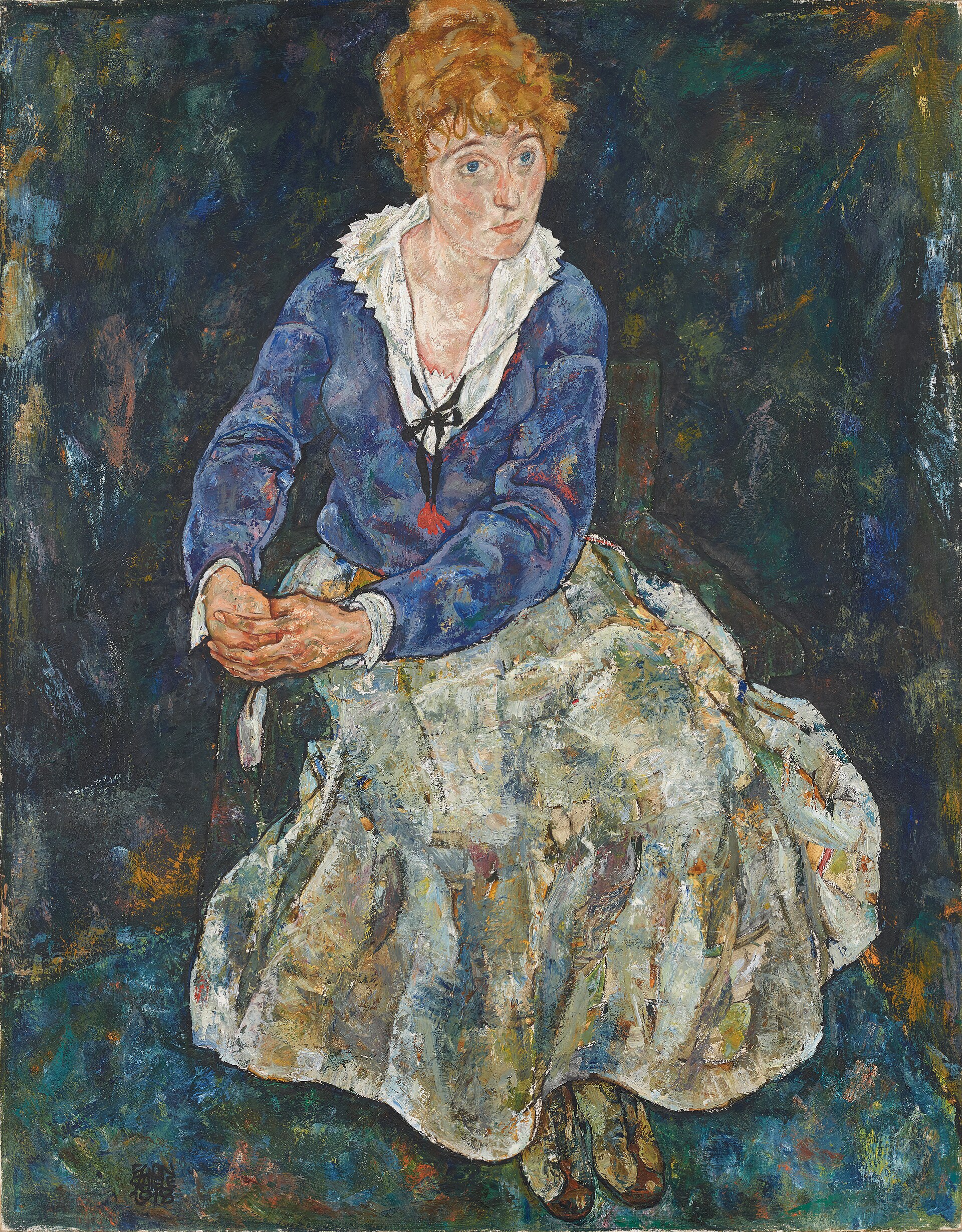 에디트 쉴레의 초상 (Portrait of the Artist's Wife, Edith Schiele)